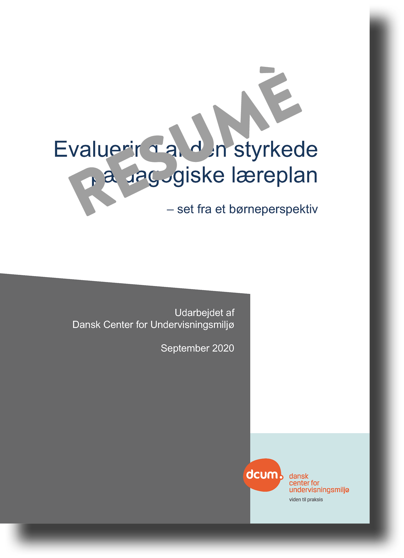 Splevaluering RESUME Forside