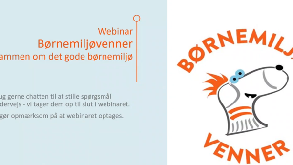 Webinar - Børnemiljøvenner