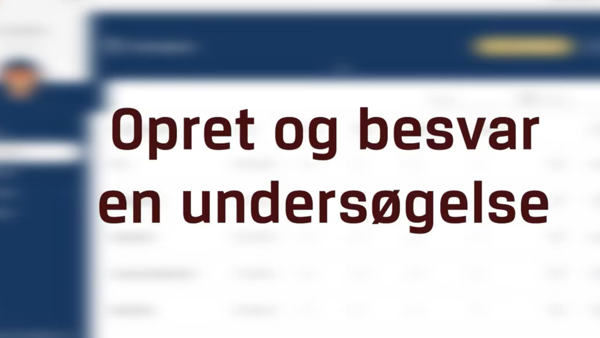 Sådan oprettes og besvares en undersøgelse